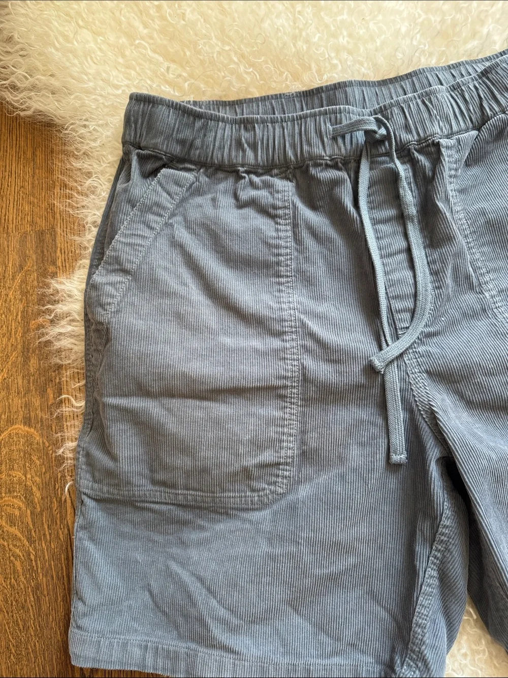 Men's Athletic Drawstring Shorts in Slate Gray